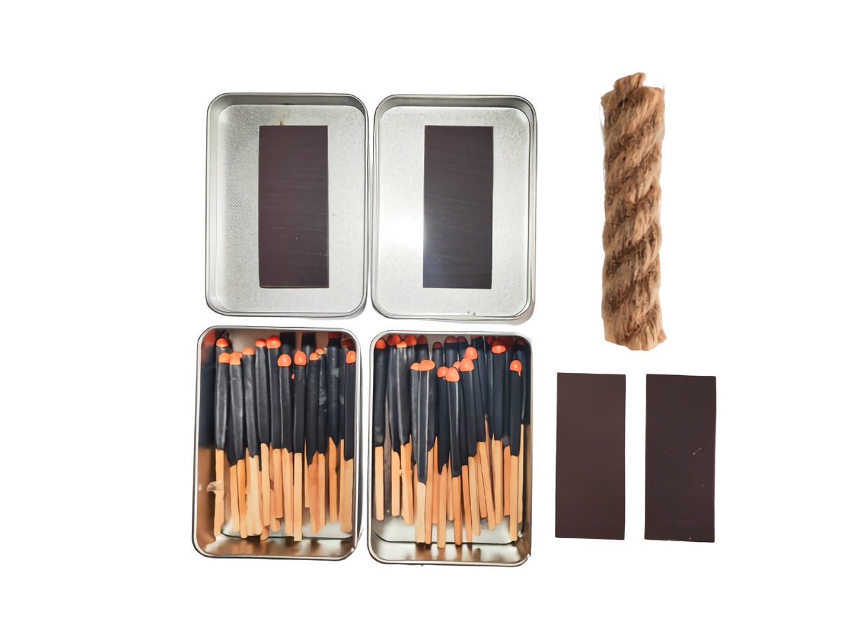 Waterproof Camping Matches & Wax Rope Fire Starter Kit