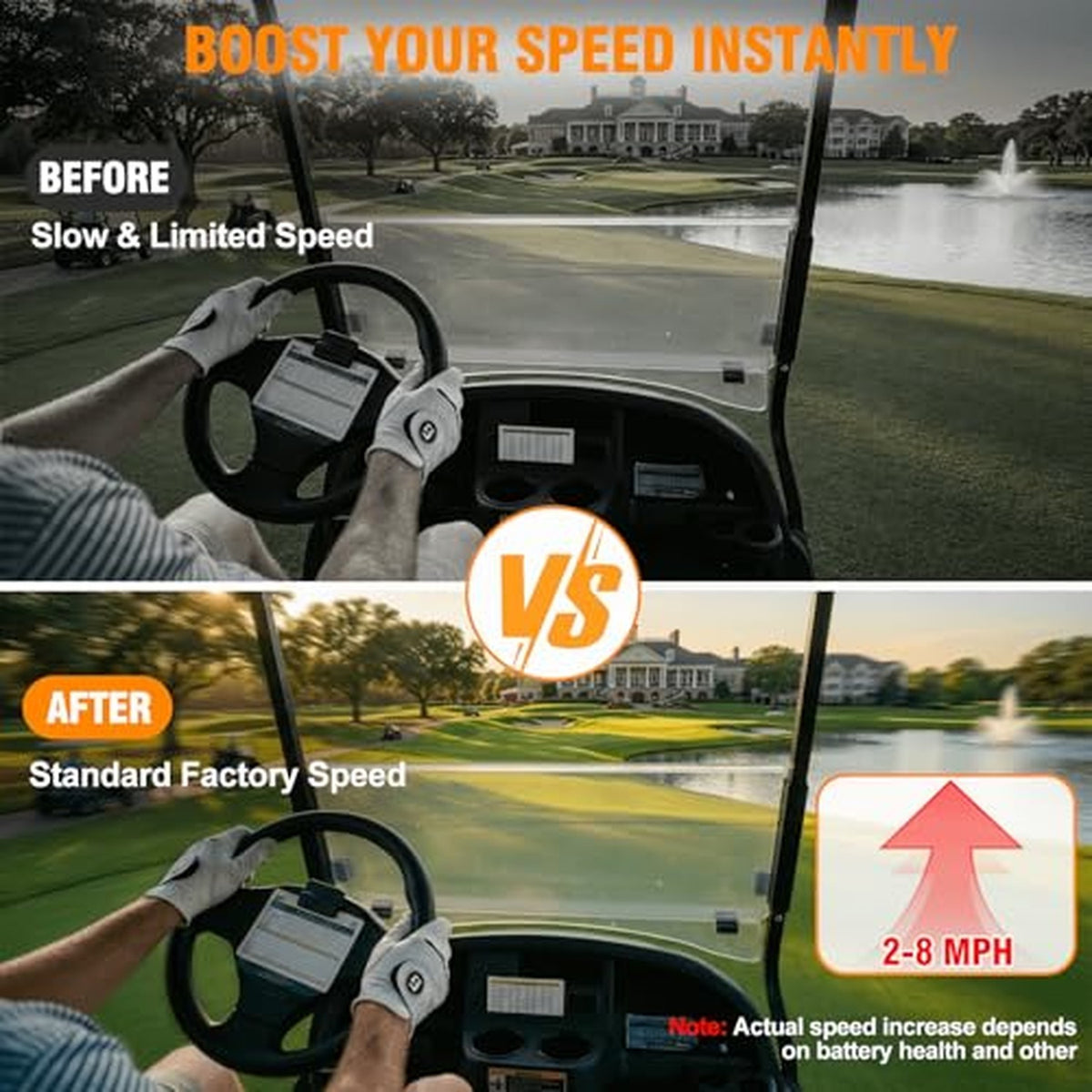 Golf Cart Speed Sensor for Club Car 48V IQ System & ADC Motor Replacement