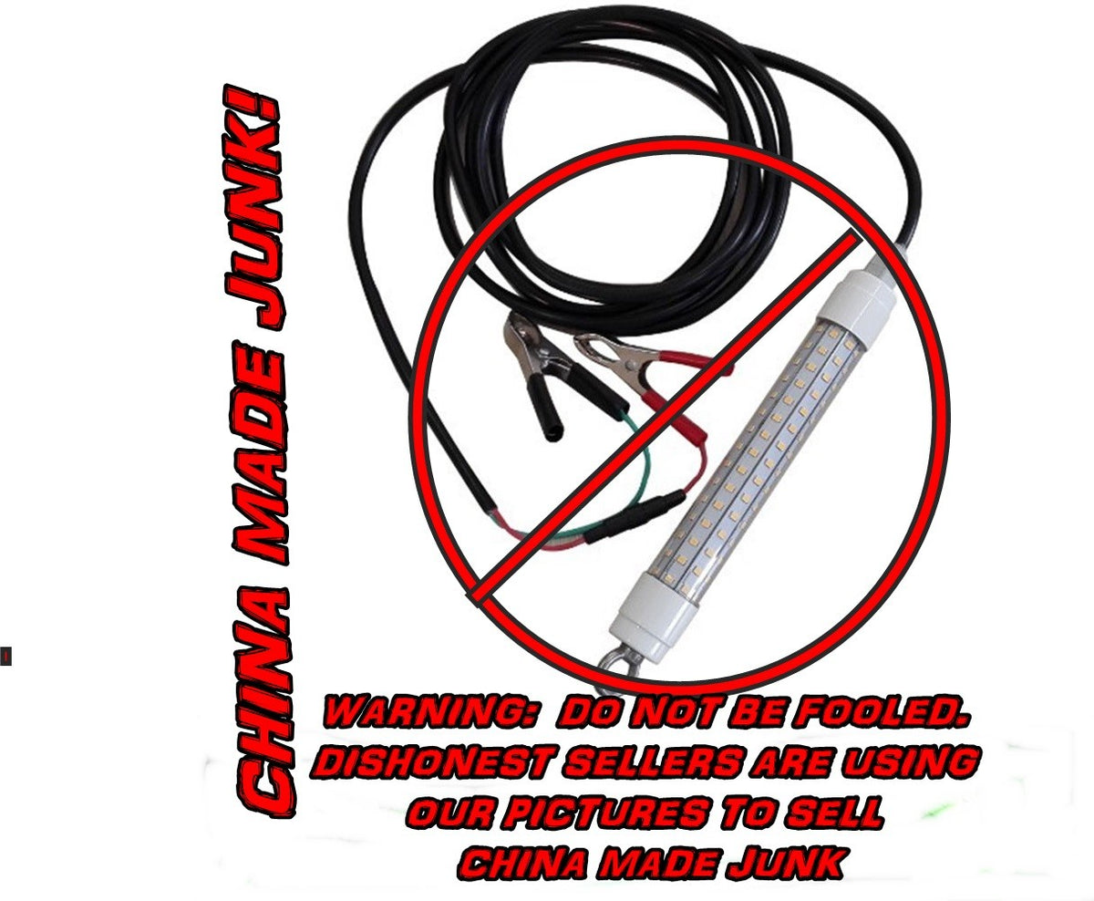 12V LED Underwater Fish Attractant Light for Night Fishing - Green