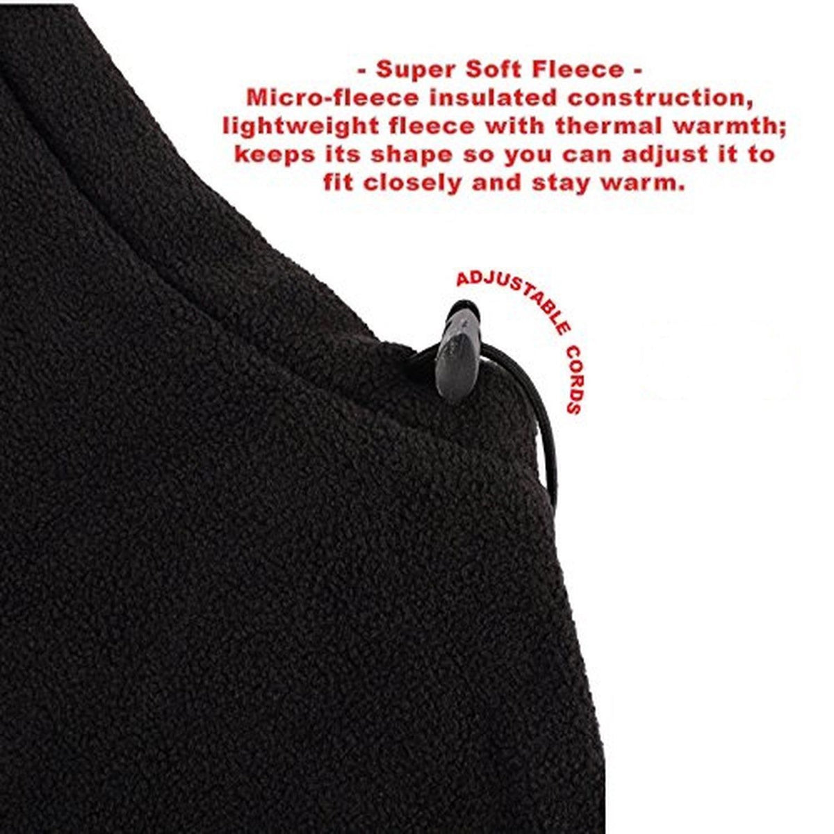 4-in-1 Fleece Neck Warmer Gaiter Balaclava All-Weather Face Mask