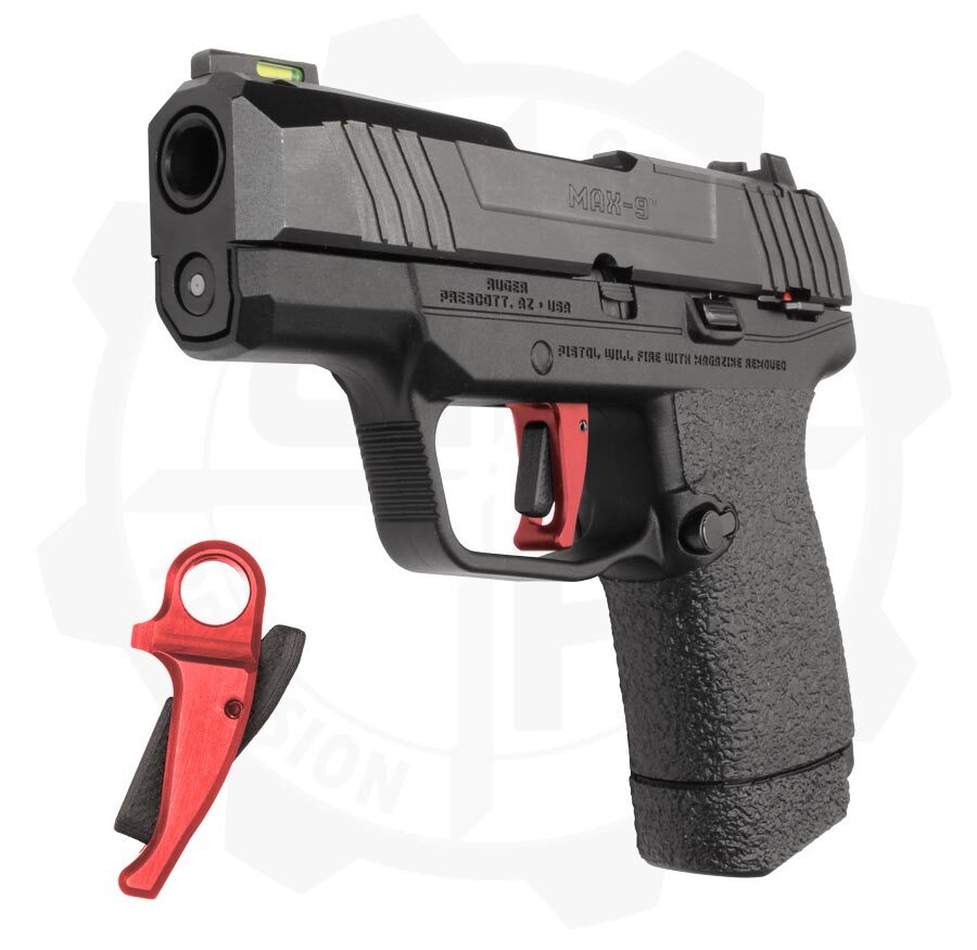 Maxxis Short Stroke Trigger for Ruger MAX-9 Pistols - Aluminum, Black or Red