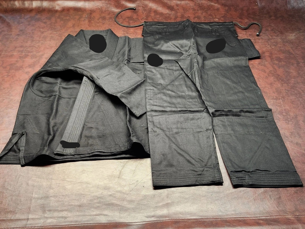 Adult Jiu Jitsu Gi Uniform Black A1 A3 Karate Kimono Set