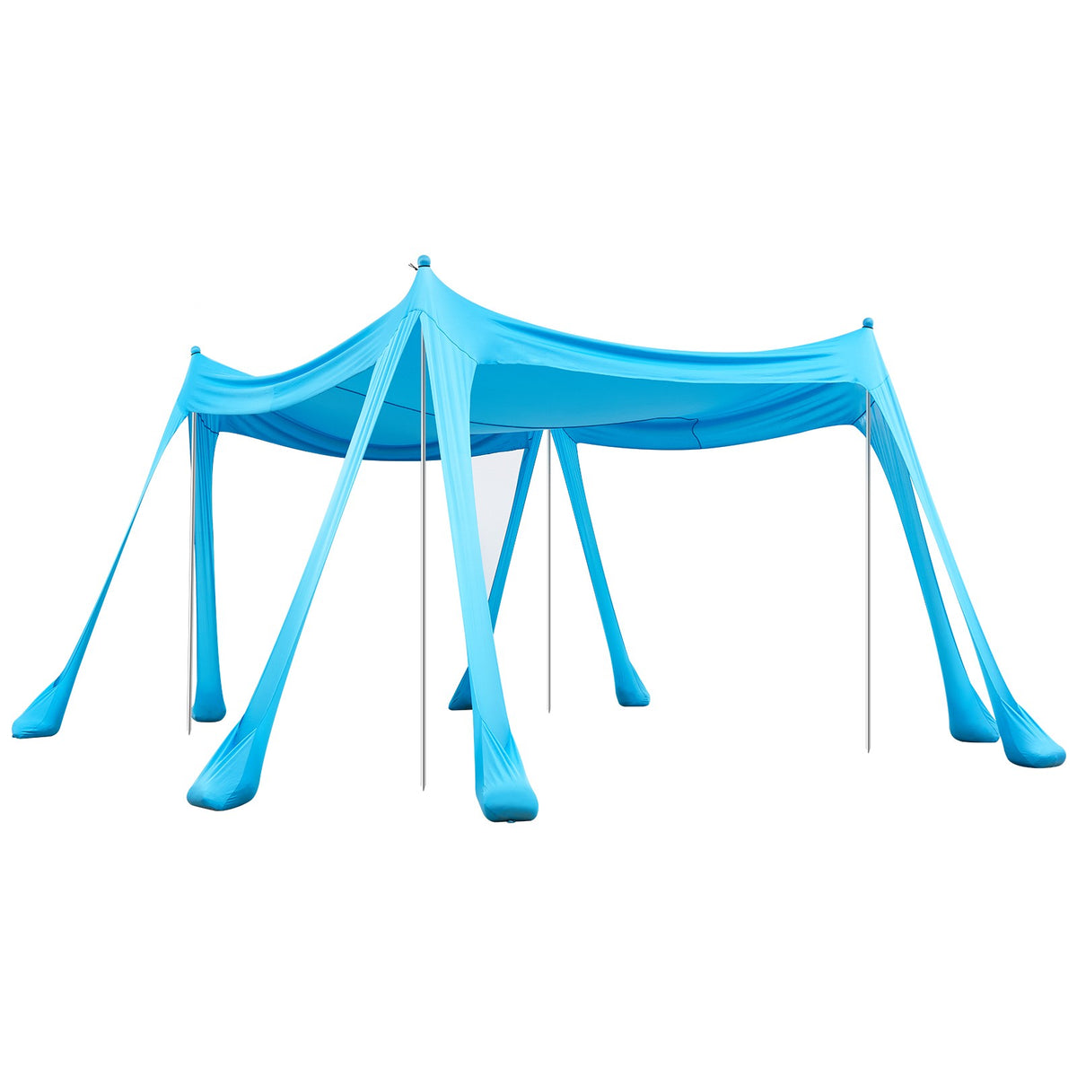 Portable 10x10 ft Sun Shelter Beach Tent with UPF 50+ Shade Canopy