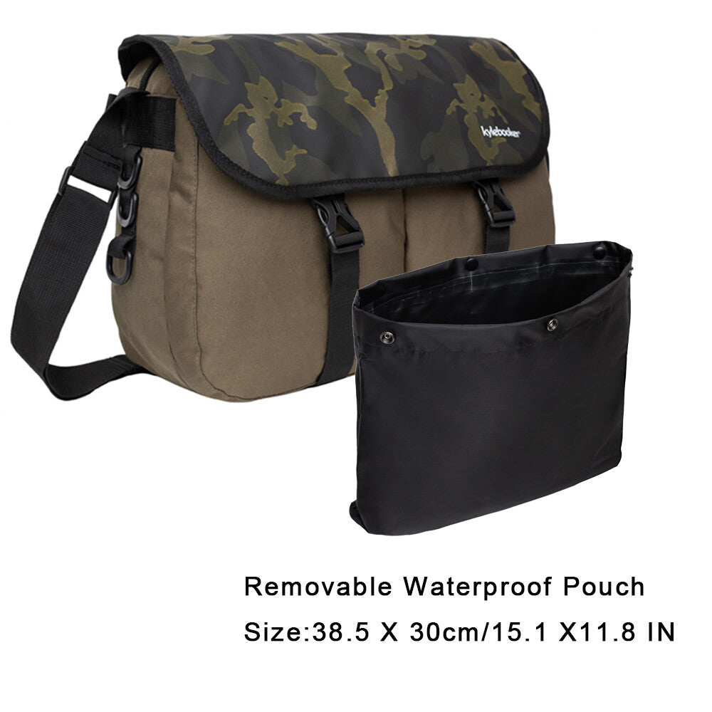 Fly Fishing Tackle Bag with Removable Waterproof Pouch for Outdoor Anglers