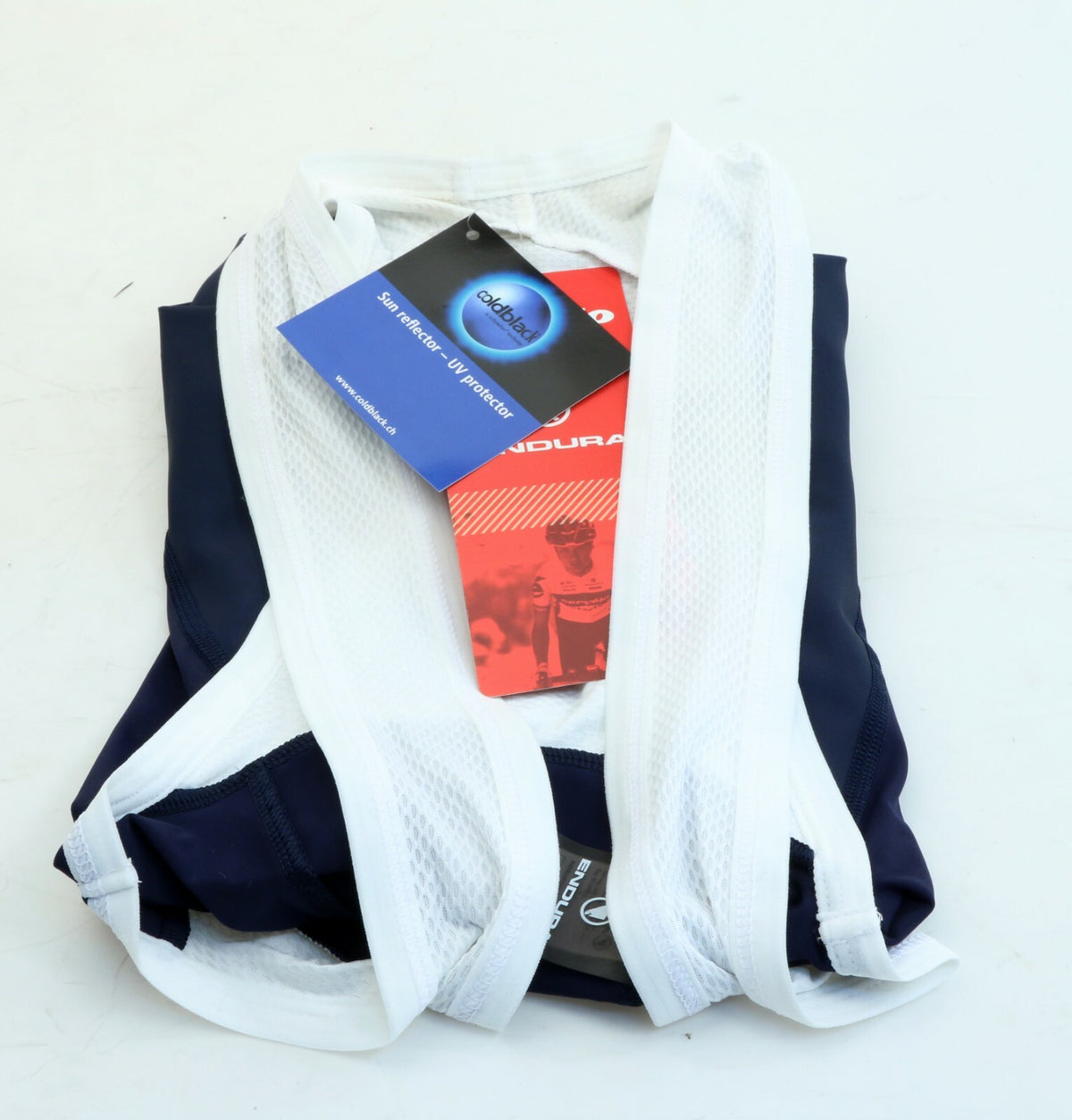 Women's Cycling Bib Shorts Large Navy Breathable Wicking Mesh Pad