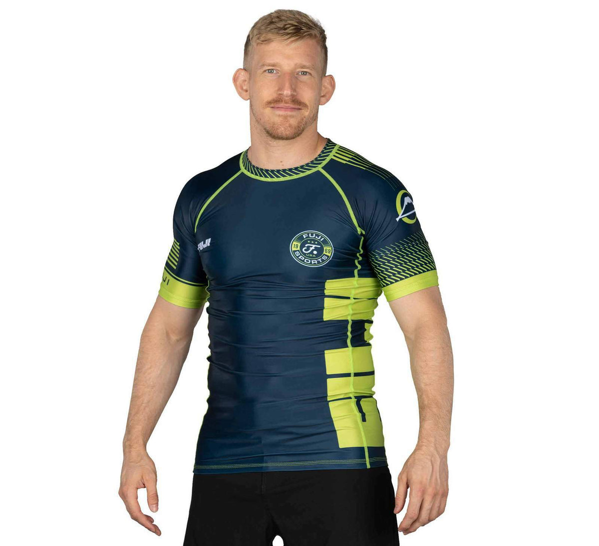 Short Sleeve MMA Rashguard for Boxing and Martial Arts - Navy Blue