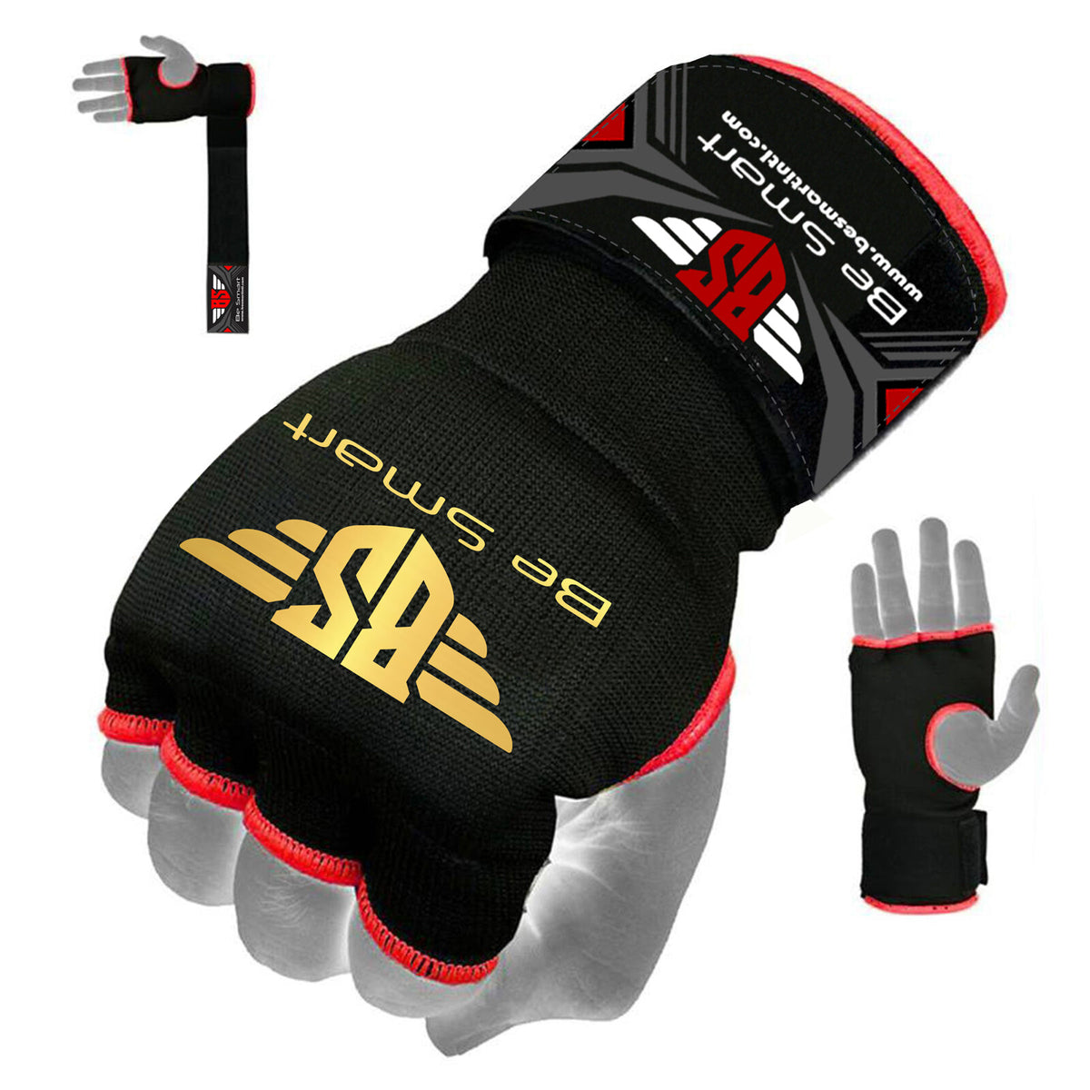 Boxing Hand Wraps Gloves with Padded Knuckles MMA Kickboxing Gloves