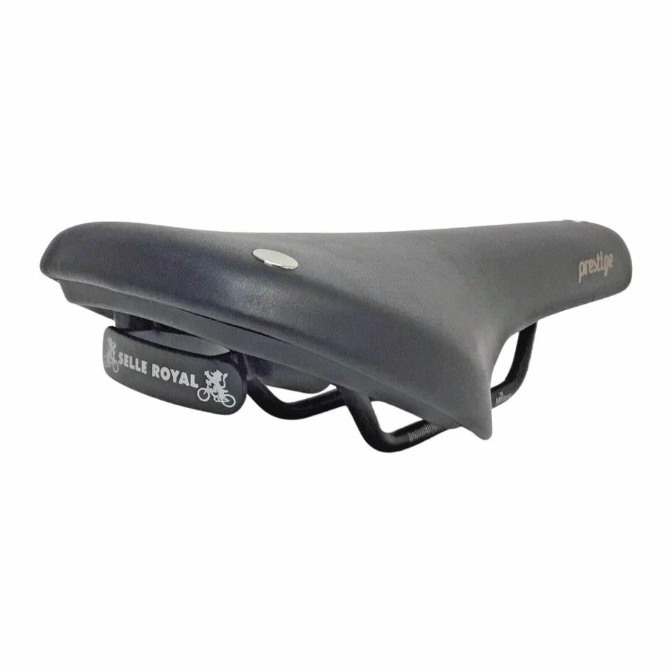 Cycling Saddle - Classic Riveted Comfort Bike Seat 285×130mm Black