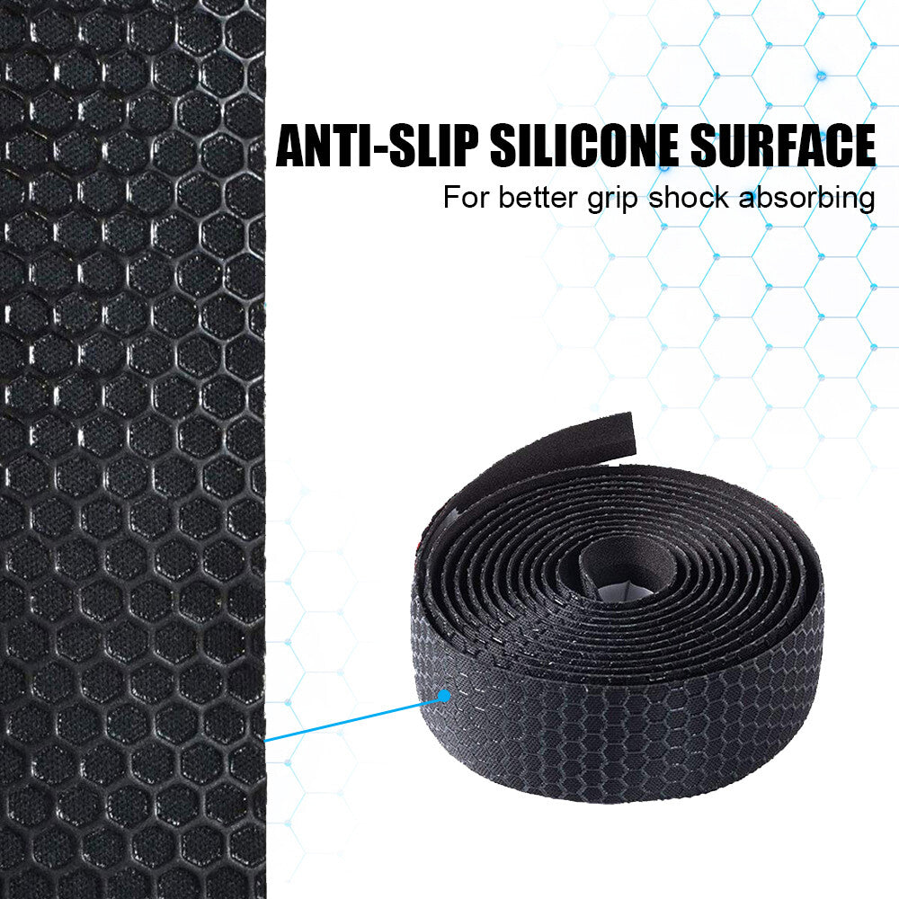 2PCS Bicycle Handlebar Tape Non-Slip Road Cycling Grip Wrap Outdoor Sport