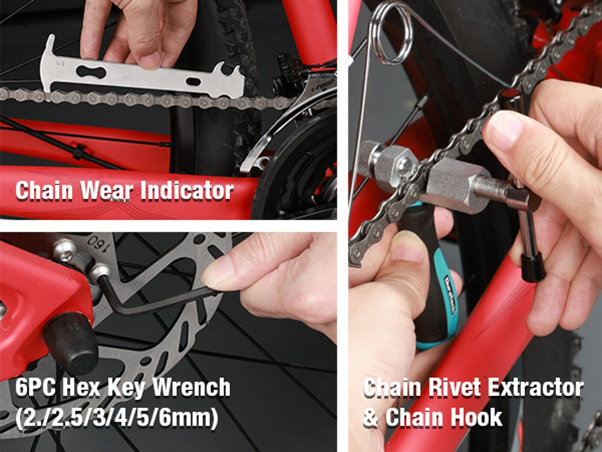 40-Piece Bike Repair Kit with Tools & Case for Bicycle Maintenance