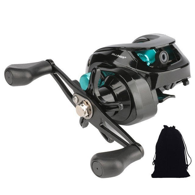 Baitcasting Fishing Reel 7.2:1 Metal Spool, Magnetic Cast Reel, Versatile Use