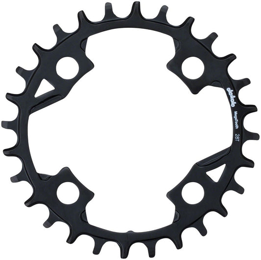 28T Bicycle Chainring - Aluminum, 82 BCD, 1x11 Speed, Black