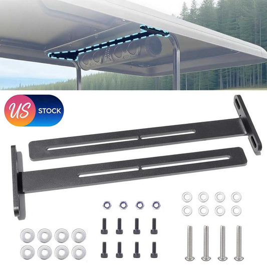 Golf Cart Roof Soundbar Mounting Bracket Adjustable Steel T Bracket