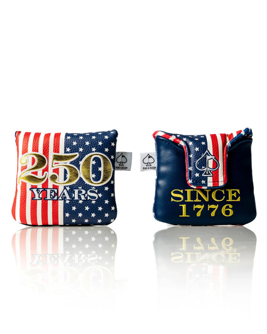 USA 250th Birthday Mallet Putter Cover - Hand Made Golf Club Headcover