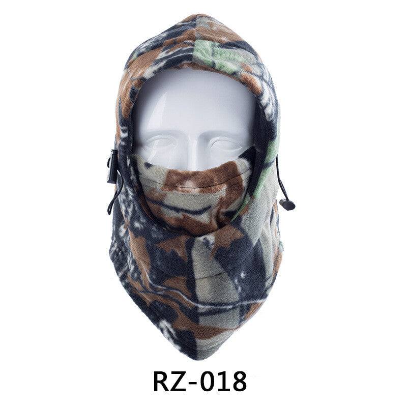 Unisex Winter Balaclava Face Mask with Camo Pattern - Windproof Fleece Hat Hood for Hunting & Skiing