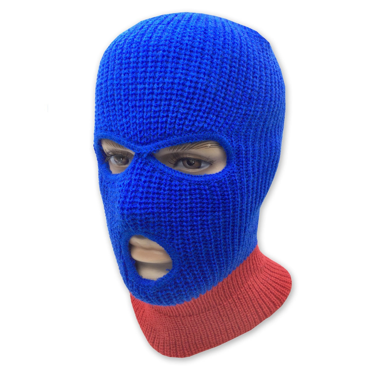 Full Face Ski Mask Winter Balaclava Hat Tactical 3 Hole Knitted Mask