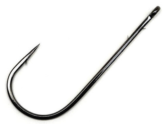 Fishing Hooks - Round Bend Worm Hook, Straight Shank, Multiple Sizes