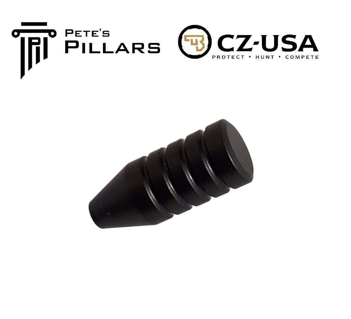 Bolt Knob for CZ 457 Rifle - Billet Aluminum, Smooth Grooved Handle