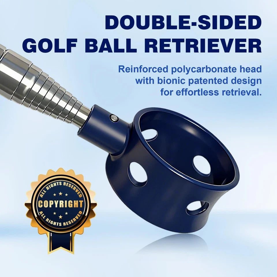 Replaceable Pickup Head for Telescopic Golf Ball Retriever - Blue