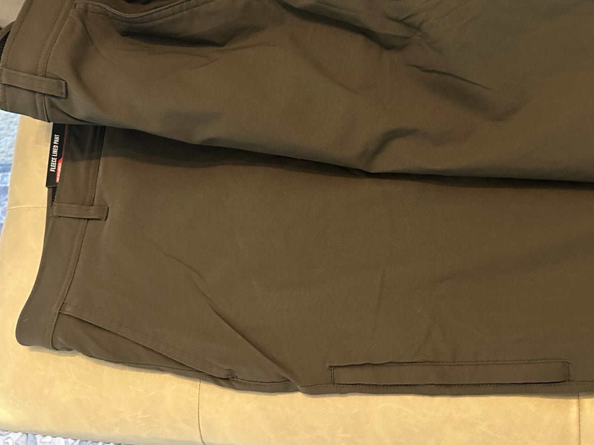 Gerry Men's Fleece Lined Pants - Green, 40x32 Warm Casual Trousers