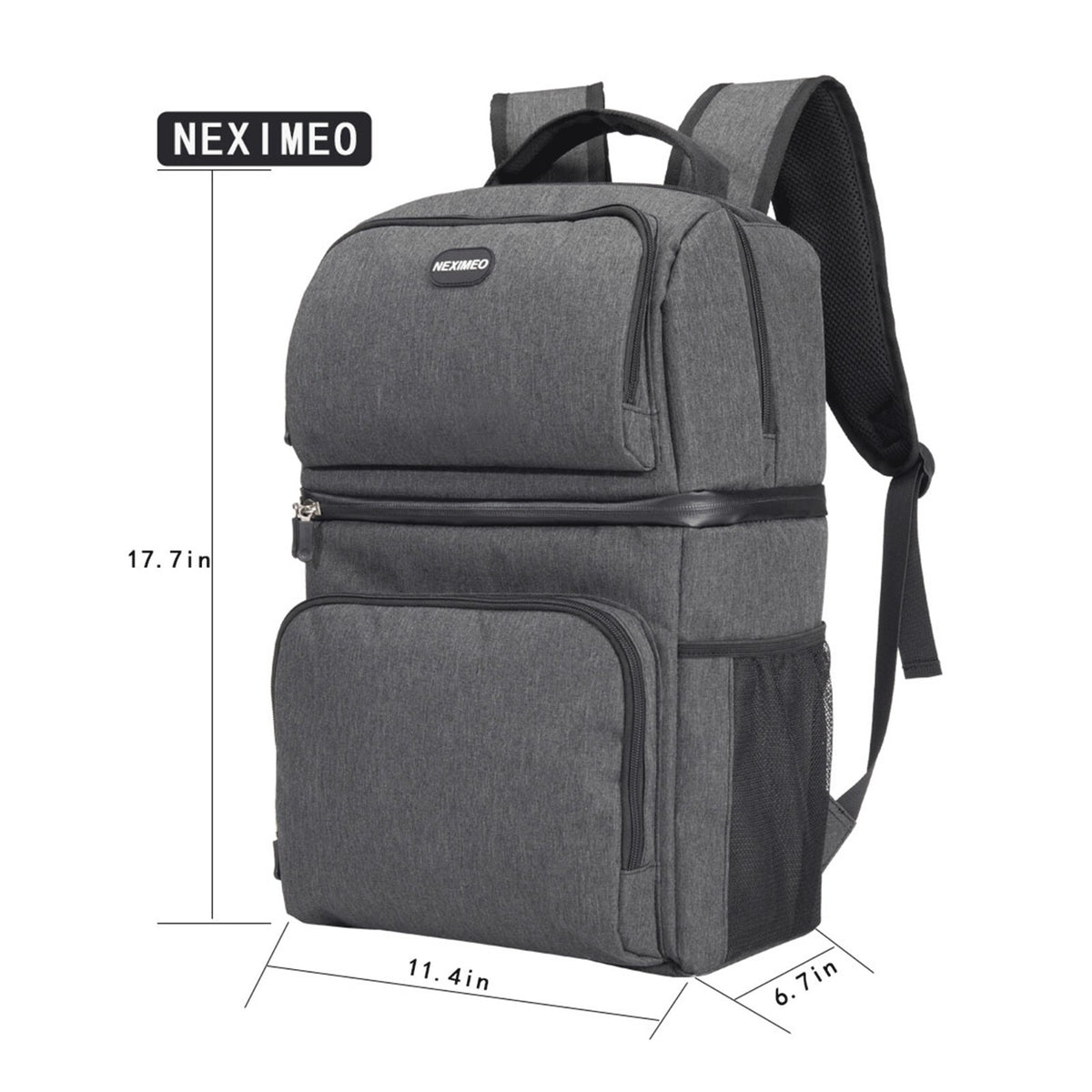 Insulated Cooler Backpack for 26 Cans - Dual Compartment Leakproof Design