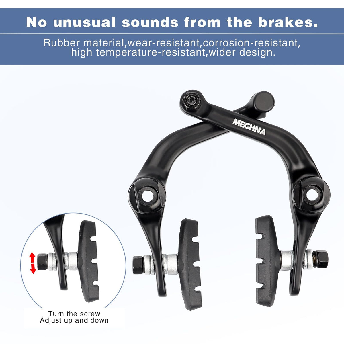 BMX Rear Aluminum Alloy Rim Brake Set - Complete Bike U Brakes Kit