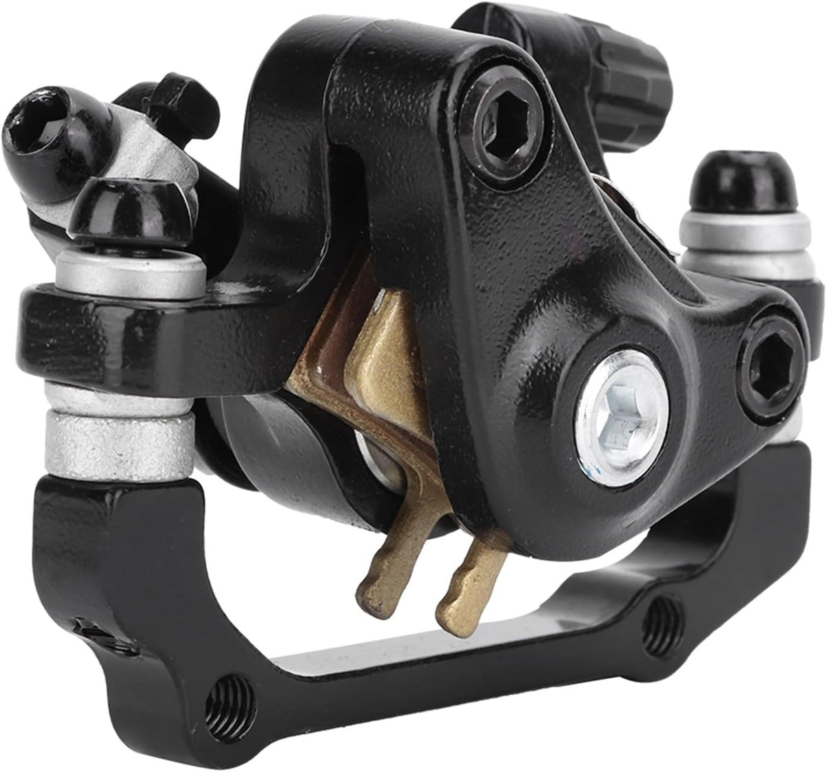 Aluminum Bicycle Rear Disc Brake Caliper for 160mm/180mm Rotors Black