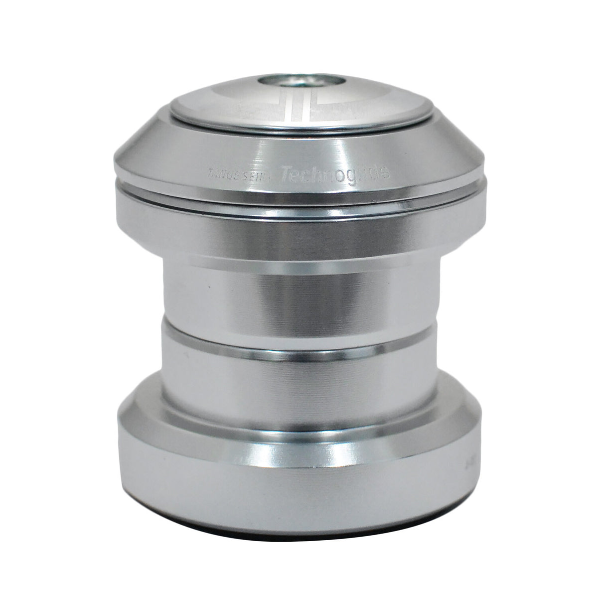 Bike Headset 1-1/8 Inch Threadless Headset with Top Cap - Silver