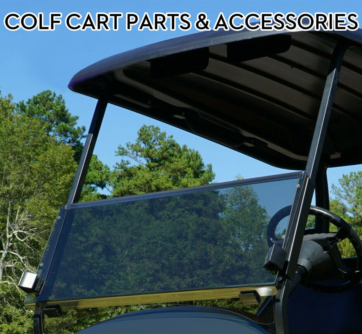 Golf Cart Windshield Tinted Windscreen for Club Car Precedent 04+