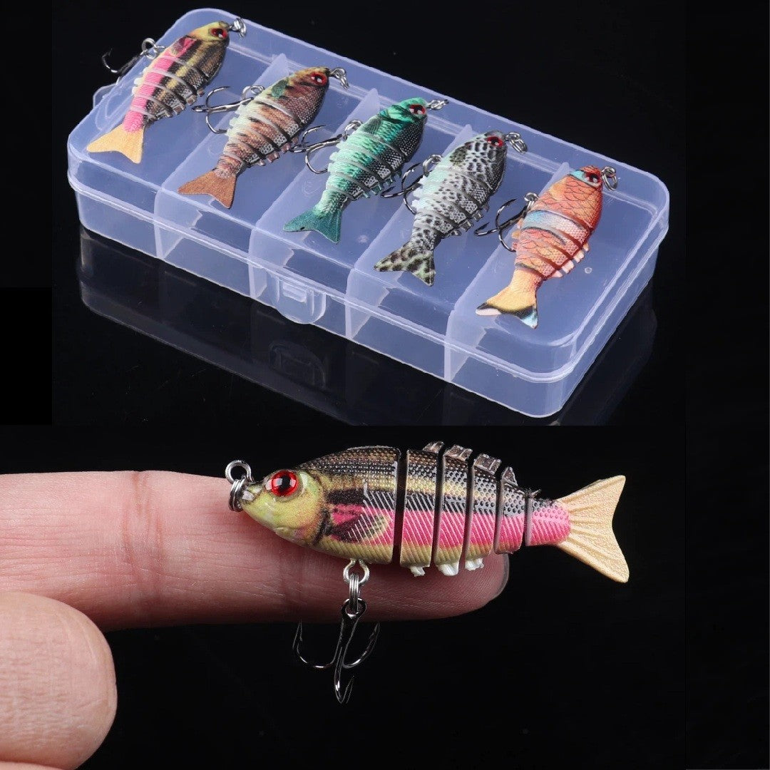 5pcs Sinking Swimbait Lures Set - Hard Bait Fishing Tackle