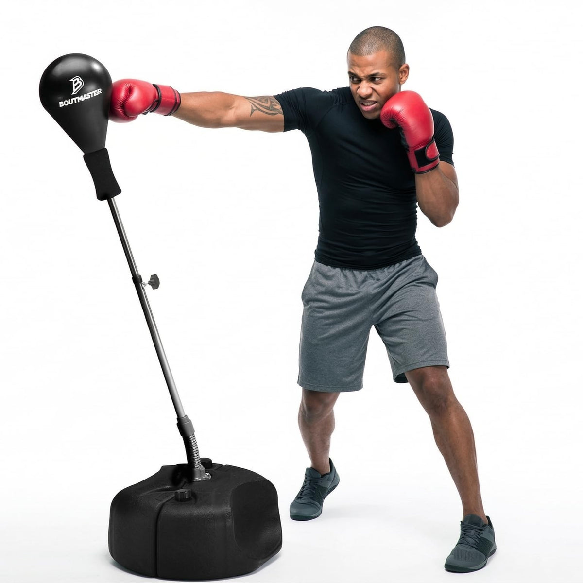 Adjustable Standing Punching Bag for Boxing & MMA Training - Stress Relief Fitness Equipment