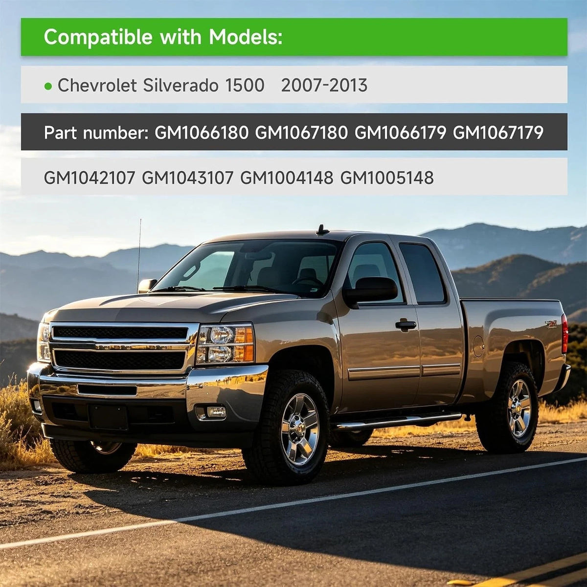 8Pcs Front Bumper Support Bracket Set for Chevrolet Silverado 1500 2007-2013