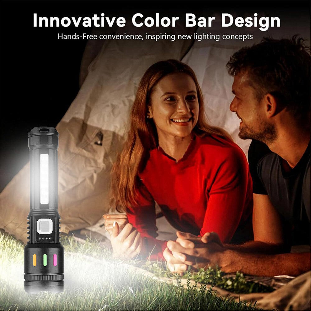 Super Bright Rechargeable LED Tactical Flashlight 99000000LM with Zoom & Multiple Modes