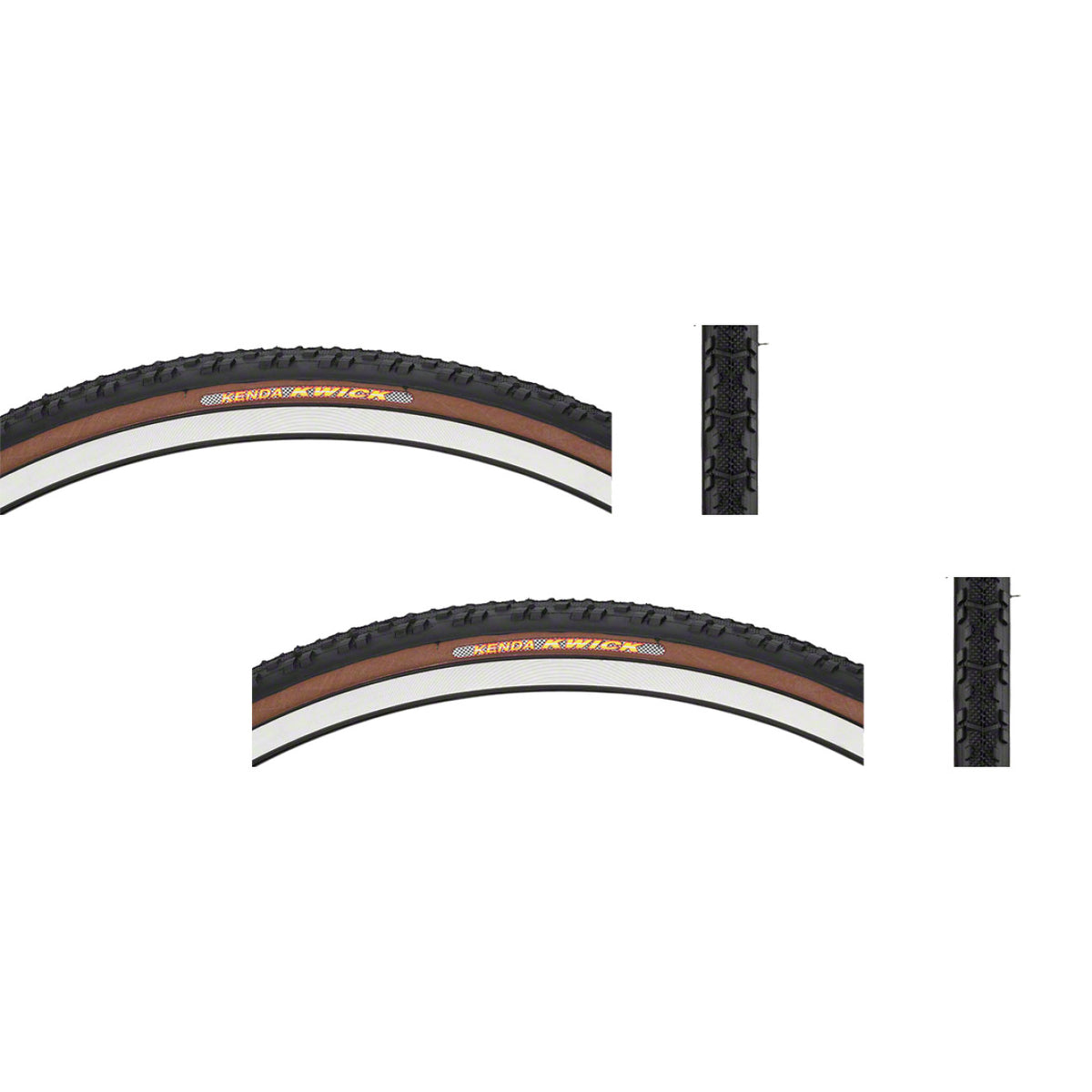 2 Pack Bicycle Tires 700 x 30 Clincher Wire Bead Semi-Slick All-Purpose Tread