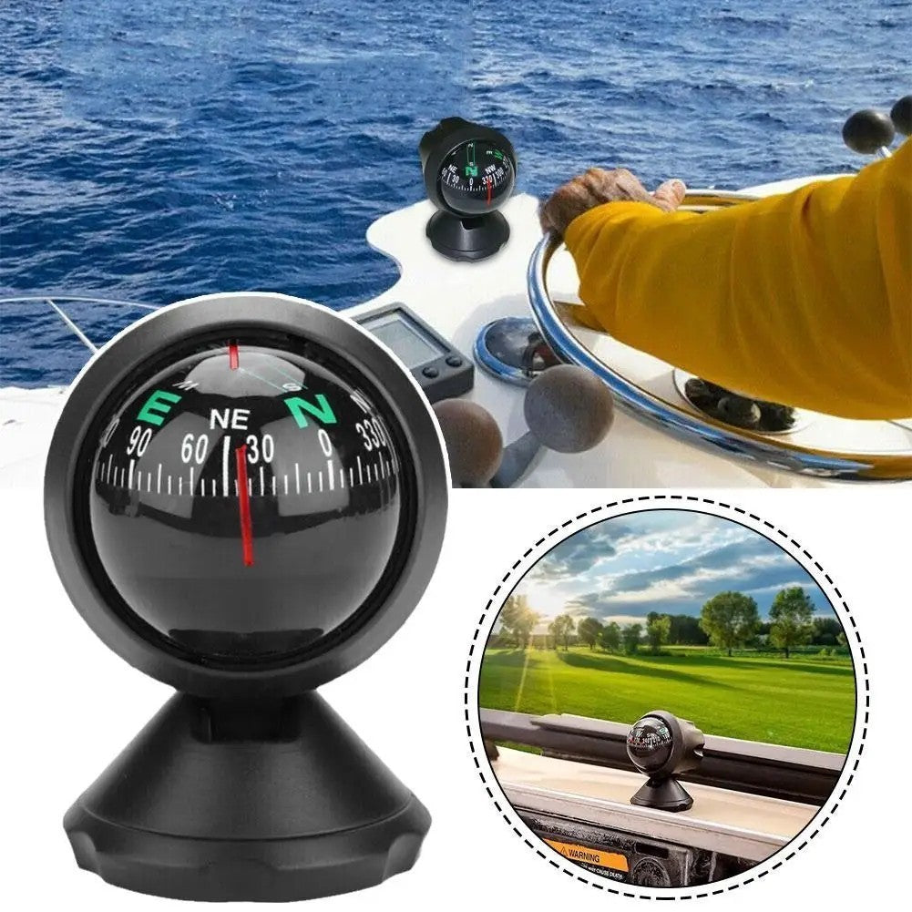 Marine Boat Compass Ball Navigation Dashboard for Vehicles & Watercraft