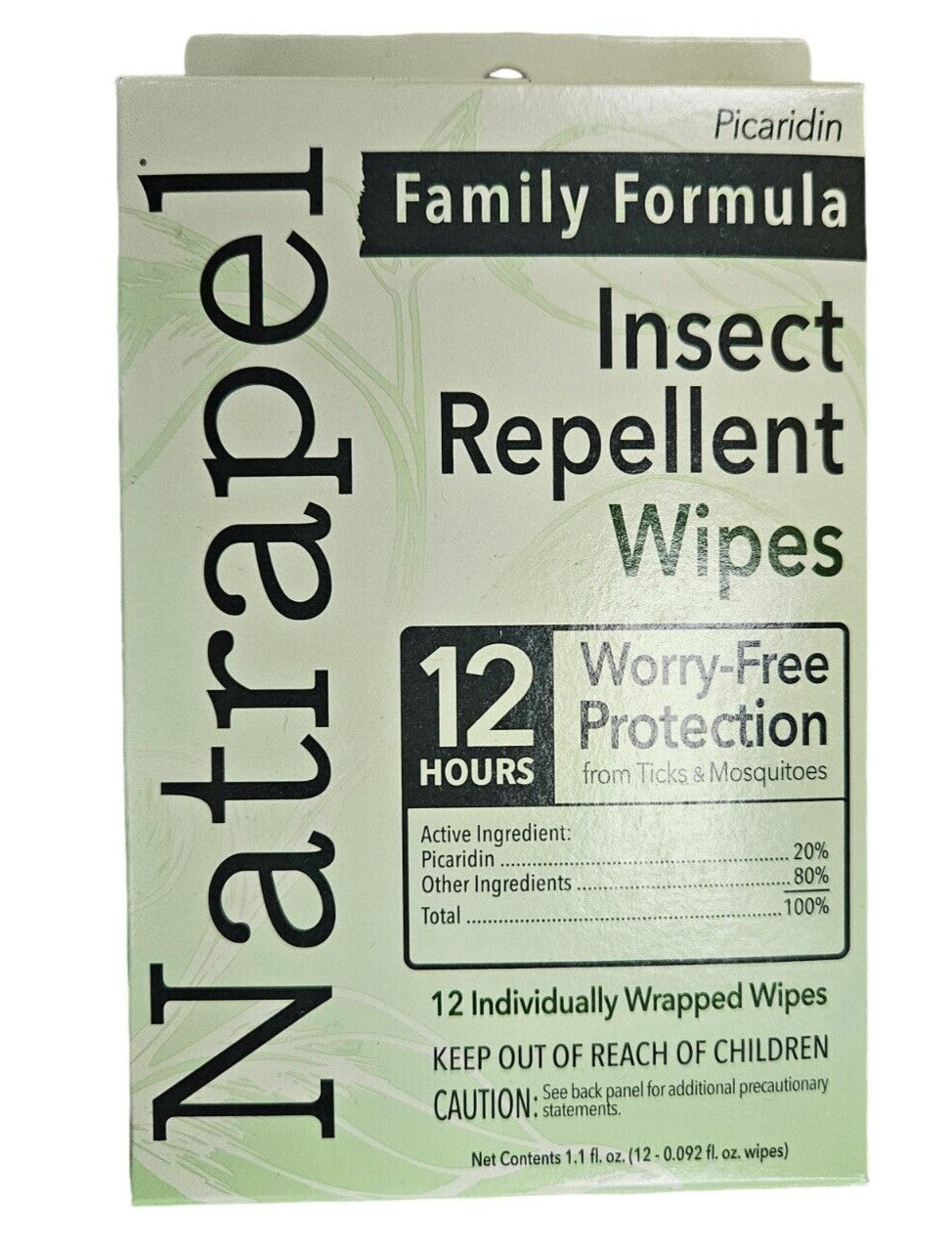 Insect Repellent Wipes 12 Count - Tick & Mosquito Prevention, Individually Wrapped