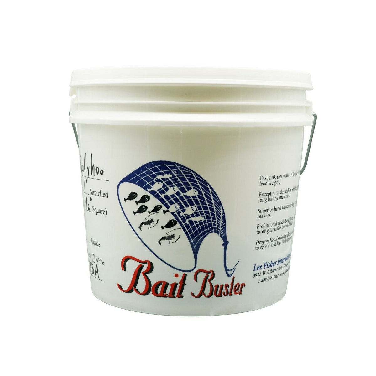Heavy-Duty Cast Net for Bait Fishing - 3/8" Mesh, Multiple Sizes