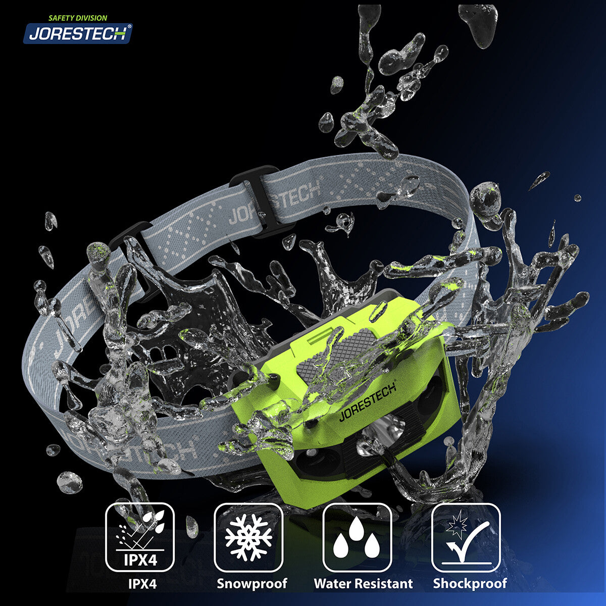 LED Headlamp Head Light Waterproof Head Band Outdoor Flashlight - JORESTECH