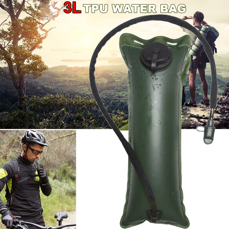 3L Outdoor Hydration Water Bladder Bag for Hiking Camping Trekking