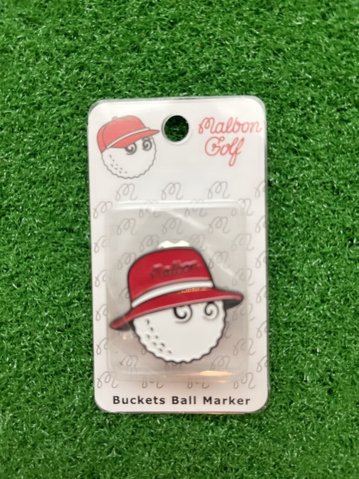 Magnetic Golf Ball Marker with Hat Clip - Malbon Style Assorted Set