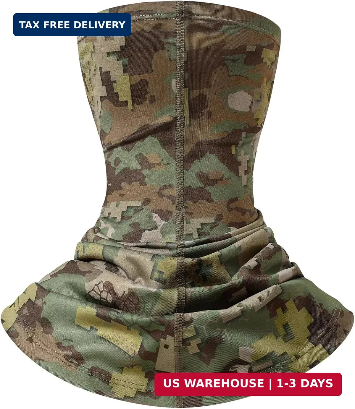 UPF 50+ Tactical Neck Gaiter Face Mask for Hunting and Outdoor Sports