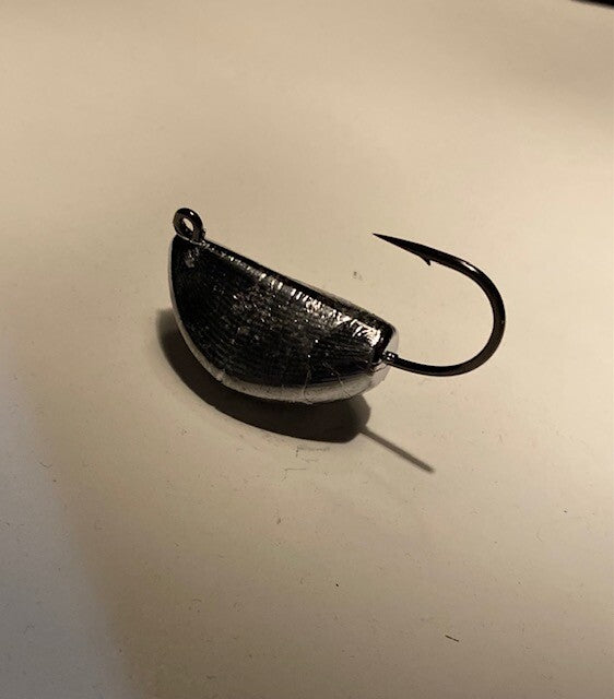 Unpainted Banana Tog Jig Heads - Multiple Weights & Hooks for Tautog & Sheepshead