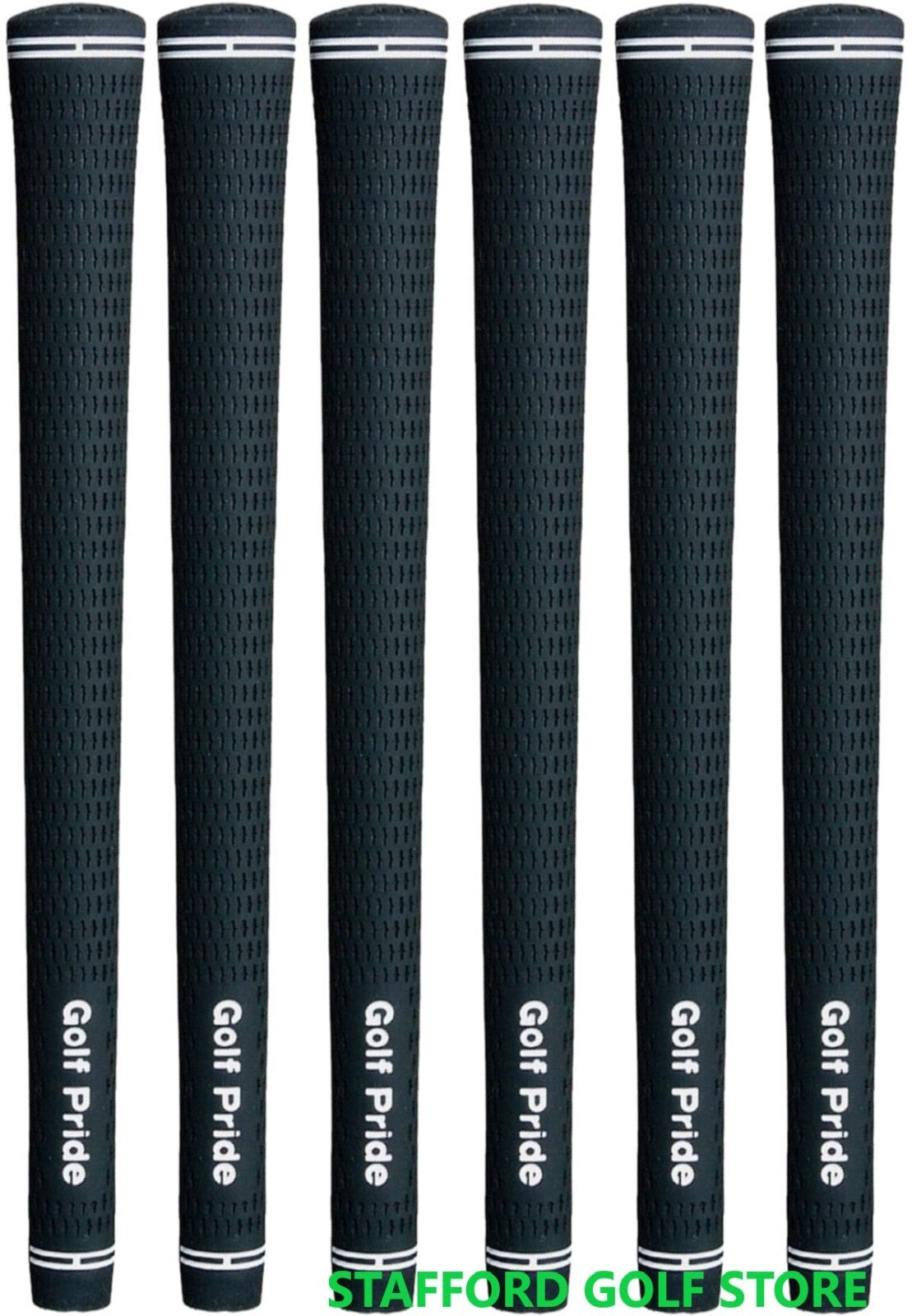 Golf Club Grip Undersize Ribbed Rubber Soft Set of 6 .580 Inch Core