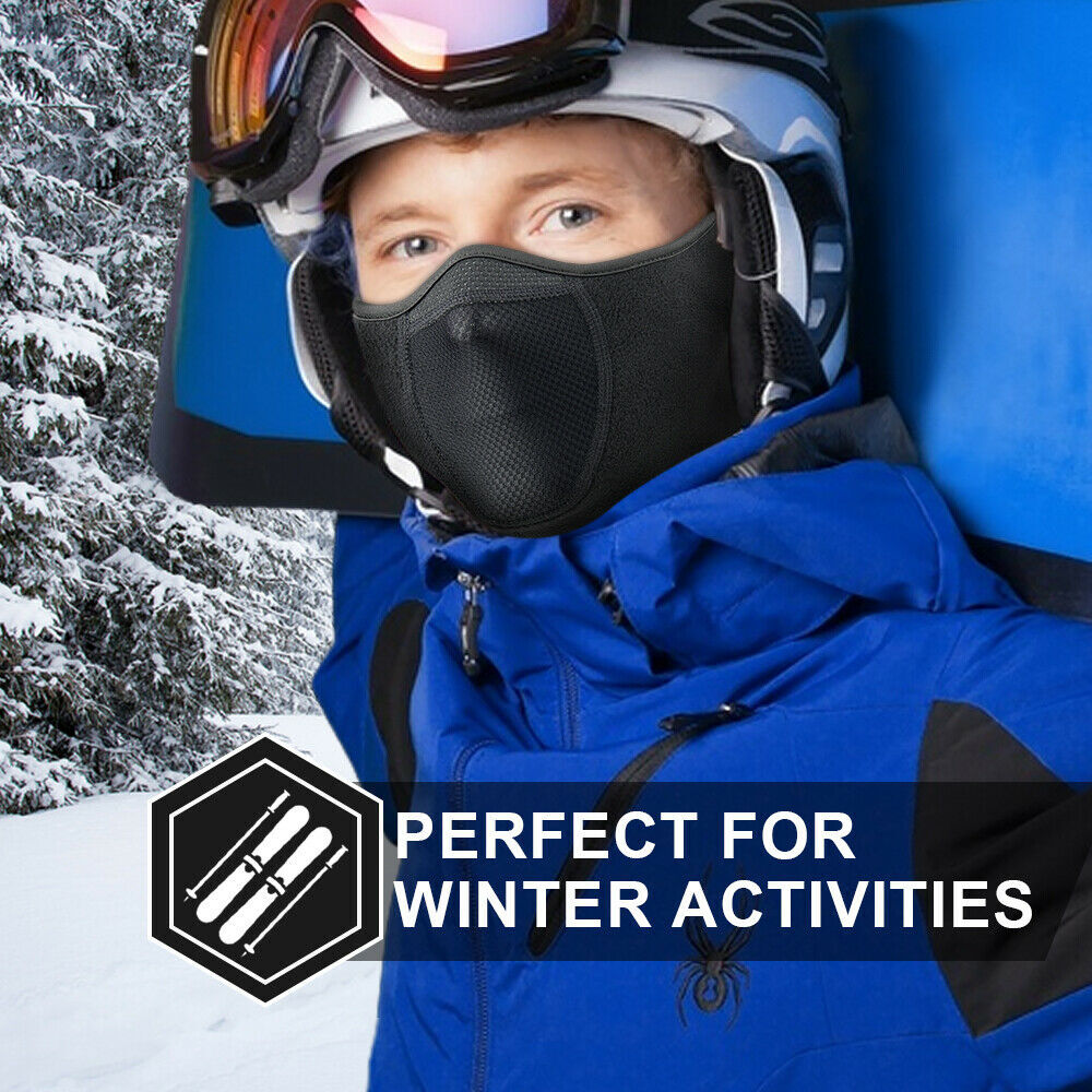Winter Windproof Ski Face Mask with Ear Cover for Cold Weather Riding