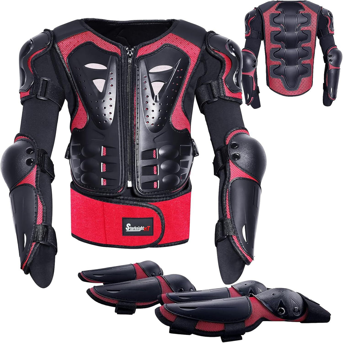 Kids Motorcycle Armor Suit with Chest, Knee & Elbow Pads - Dirt Bike Safety Gear