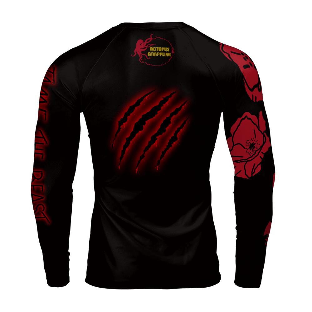 Men's BJJ Rashguard Compression Shirt - No-Gi Grappling MMA Gear