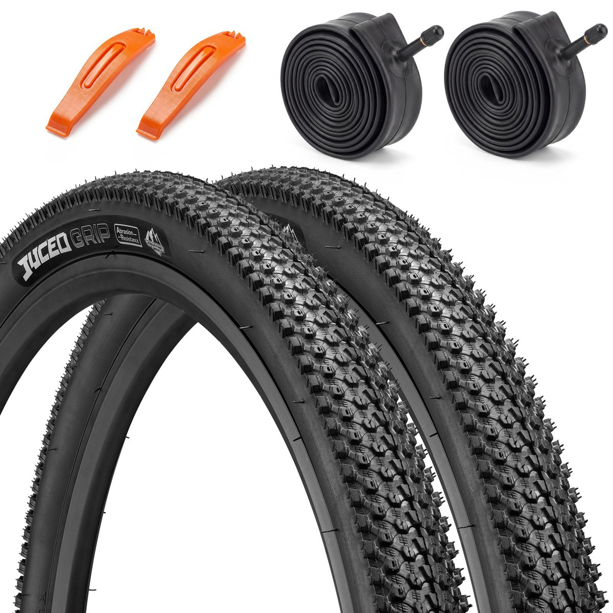 2PCS Folding Bike Tires & Inner Tubes with Tire Levers - Off-Road Bicycle Accessories