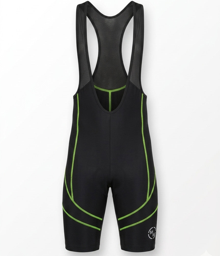Men's Padded Cycling Bib Shorts - Breathable High-Performance Road Bike Shorts