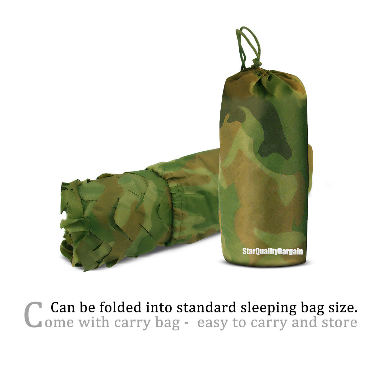 Woodland Camouflage Mesh Netting for Camping Hunting & Outdoor Decor