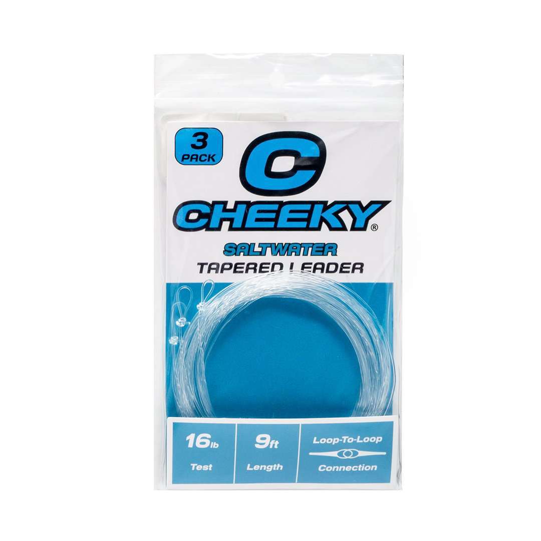 Saltwater Fly Leader Tapered 9ft Fishing Line for Bonefish, Tarpon, Snook & Redfish